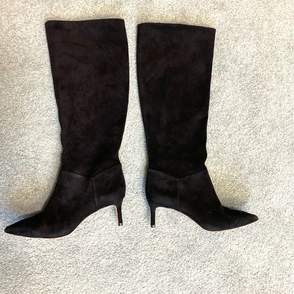 Antonio Milani, black leather boots, 7M, great condition